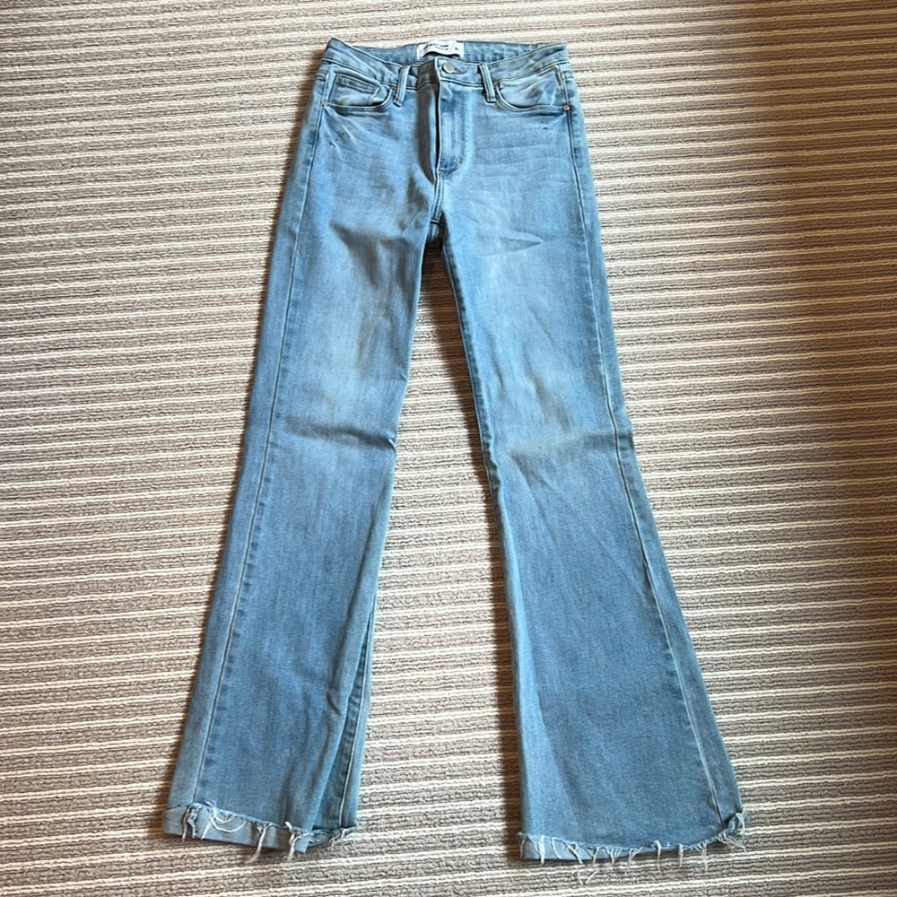Blue flare jeans